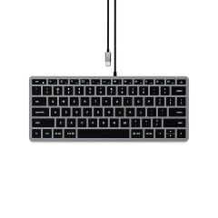 Satechi Slim W1 Wired Backlit Keyboard - Space Grey ST-UCSW1M