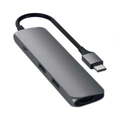 [Damaged Box] Satechi USB-C Slim Multi-Port Adapter - Space Grey