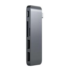 [Damaged Box] Satechi USB-C Passthrough Hub - Space Grey