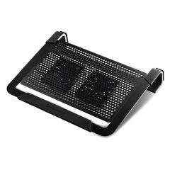 Cooler Master Notepal U2 Plus Black Movable Fan Aluminium Cooling Pad ( Fits Up To 17 )