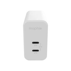 Mophie 67W Dual Port USB-C PD GaN Wall Charger - White