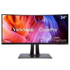 ViewSonic VP3481A 34in ColorPro UWQHD 100Hz Curved IPS Professional Designer Monitor