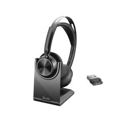Plantronics/Poly Voyager Focus 2 UC Teams USB-C Charge stand Active Noise Canceling Headset