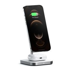 Satechi Magnetic 2-in-1 Wireless Charging Stand - Space Grey ST-WMCS2M