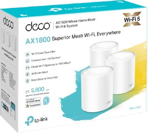 TP-Link Deco X20 (2-pack) AX1800 Whole Home Mesh Wi-Fi 6 System